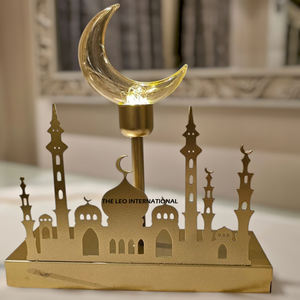 Minaretes de media luna chapados en plata superventas, acabado de alta calidad, minero de mezquita real de lujo, Ramadán decorativo a precio barato - Product Image 4
