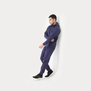Survêtement athlétique 2 pièces pour hommes, jogging décontracté à fermeture éclair complète, ensemble de sport d'entraînement, vêtements de sport - Product Image 6