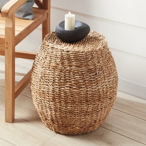 Pouf polyvalent en herbe de mer, de grande qualité, poufs en herbe de mer, décoration pour couloir, chambre à coucher, salon - Product Image 2