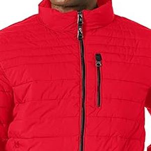 เสื้อแจ็คเก็ตพัฟเฟอร์ผู้ชายสำหรับฤดูหนาว ผ้าแคนวาสน้ำหนักเบา เงางาม ระบายอากาศได้ดี ซิปหน้า คอตั้ง - Product Image 2