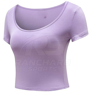 เสื้อครอปท็อปผ้าฝ้ายสำหรับผู้หญิง สวมใส่สบาย เสื้อยืดแฟชั่น เสื้อครอปท็อปสำหรับผู้หญิงใส่ได้ทุกวัน เสื้อครอปท็อปสำหรับผู้หญิง - Product Image 2