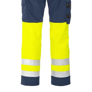 Pantalon de travail Cargo réfléchissant jaune marine pantalon industriel haute visibilité pour la construction de routes et les vêtements de travail - Product Image 5