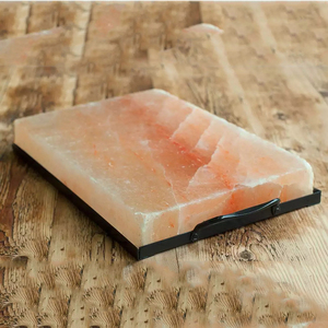Plaques de sel rose de l'Himalaya pour la cuisson avec support, ustensile de cuisine écologique fait main, compatible Feng Shui, bloc de sel rocheux - Product Image 5