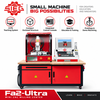 Centre d'usinage CNC vertical de bureau SIEG Fa2-Ultra avec simulateur 3D et machine virtuelle pour l'éducation, les laboratoires et la formation en fablab