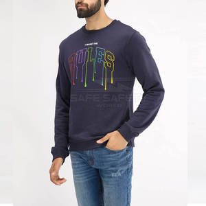 Sweat-shirts d'hiver décontractés pour hommes, best-sellers, chauds, confortables, en polaire respirante, mélange polyester/coton, pour une utilisation en extérieur - Product Image 2