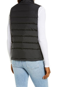 Chaqueta de invierno de diseñador de burbujas sin mangas acolchada hecha a medida, chaleco acolchado, chaleco para mujer, transpirable, OEM - Product Image 2