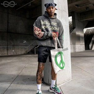 Haute Qualité Poudre 3D Puff Imprimer Pull Décontracté Sweat À Capuche Sans Fil Sweat À Capuche Personnalisé Blanc Imprimé Sweat À Capuche Surdimensionné Streetwear - Product Image 6