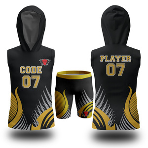 เสื้อฟุตบอลลายธงชาติอเมริกันเสื้อ7on7 7V7ระบายอากาศได้ดีมีโลโก้ด้านหน้า - Product Image 6