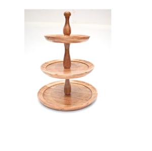 Wooden Multipurpose Round Folding Cake Pizza Stand Dessert Platter Party Decoration Dessert Cake Stand - Product Image 6