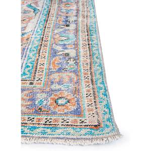 Alfombra de Lana Anudada a Mano Roja y Naranja Vintage, Alfombra Grande de Jaipur US Pae-2653 con Patrón de Medallón para Sala de Estar, Nueva para Uso Doméstico - Product Image 4
