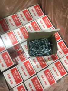 Clous de tir en béton galvanisé et bandes de charge Red Hit 6.8X11 S1JL, clous à poudre Nk 32 avec rondelle métallique pour pistolet - Product Image 4