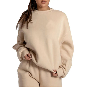Qualité supérieure Femmes Sweatshirts En Gros De Haute Qualité Sur Mesure Élégant Confortable Porter Surdimensionné Sweat Femmes - Product Image 3