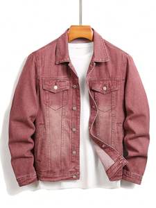 Vestes Denim Hiver Vintage pour Homme Bouton Avant 100% Coton Tendance Eco-Friendly 2025 Styles - Product Image 2