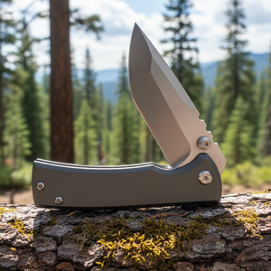 Navaja de Bolsillo Personalizable Chavez 229 Redeemer OEM con Mango de Madera, Acero Inoxidable de Alta Dureza, Punta de Caída, Borde Recto, Industrial - Product Image 2