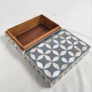 Handcrafted Mother of Pearl <b>Jewelry</b> Box for Gifts Weddings and Anniversaries <b>Packaging</b> and <b>Display</b> from India - Product Image 1