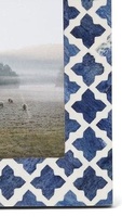 Bingkai Foto Kayu Inlay Tulang Biru Buatan Tangan Ringan Kreatif Modis dengan Cetak Sablon Sutra untuk Rumah/Kantor, Warna dan Logo Dapat Disesuaikan
