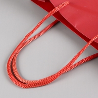 Sacs shopping en papier rouge foncé de luxe personnalisés, logo doré, imperméables, pour emballage cadeau