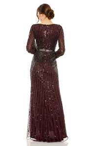 Elegante Vestido de Noche con Lentejuelas y Cuentas, de Lujo, con Mangas Largas para Fiestas de Noche y Graduación, Hermosos Vestidos - Product Image 4