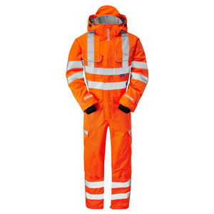 Pulsar Rail Orange Rail Spec Combinaison imperméable Orange Hi Vis Combinaison tempête Hi Visibility Winter Workwear Coverall - Product Image 2