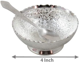 Ensemble de bols en argent plaqué cadeau de mariage indien bols décoratifs ensemble de bols en argent allemand cadeaux de Noël cadeau de mariage, retour Gi - Product Image 5