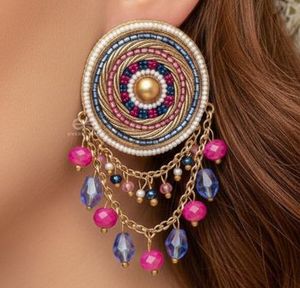 Pendientes Bordados de Último Modelo para Mujer, Pendientes Personalizados con Múltiples Cuentas, Joyería Festiva para Mujer, Mejor Precio, Pendientes con Cuentas - Product Image 4