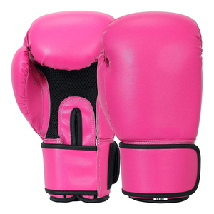 Professional Custom Logo Pink Boxing Gloves New Professional Custom Logo Pu Leather Pink Boxing Gloves Best Muay Thai Gloves