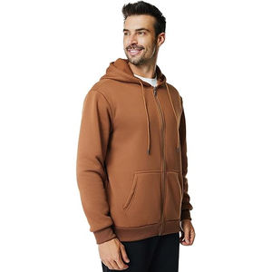Haute Qualité Hommes Zipper Hoodies Marque Privée Mode Slim Fit Full Zip Hoodies Gym Wear Coton Polaire Hoodies En Vrac - Product Image 3