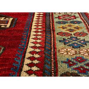 Alfombras Nuray Jaipur US Paem-89 Rojas y Naranjas, Alfombras de Lana Anudadas a Mano con Patrón Geométrico para Uso Doméstico - Product Image 3