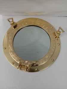 Antiguo moderno marino náutico ojo de buey espejo pared marino hogar decorativo barco ventana latón pulido espejo - Product Image 6