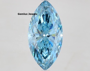 Diamante Cultivado en Laboratorio de 6.6 CT, Corte Marquesa, Color Azul Intenso, Claridad VS, Certificado IGI, Diamante Cultivado en Laboratorio Suelto para Anillo - Product Image 1
