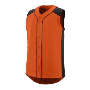 Venta al por mayor personalizado sin mangas béisbol Jersey blanco personalizado nombre del equipo camisetas personalizables estilos de camisa - Product Image 6