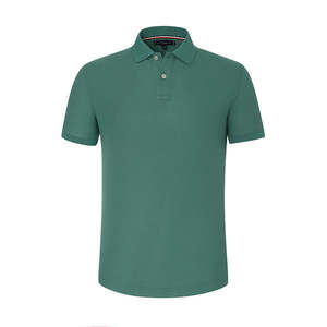 Prix de gros Polo simple de golf décontracté de haute qualité avec logo brodé sur mesure pour hommes - Product Image 6