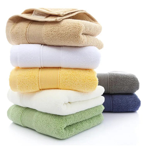 450 GSM turc blanc hôtel serviettes 100% coton 16/1 anneau main, visage, pied, tête, corps serviettes doux - Product Image 6