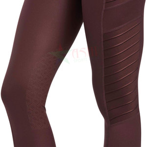 Cómodas mallas deportivas transpirables para mujer con parche en la rodilla para deportes de trabajo, pantalones de equitación, ropa de trabajo - Product Image 5