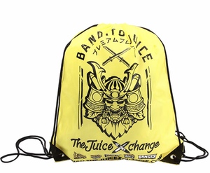 Sac à cordon multicolore avec logo personnalisé en polyester léger haute durabilité Sacs promotionnels fiables réutilisables peu coûteux - Product Image 4