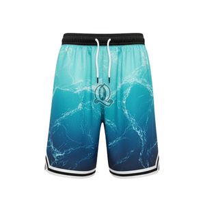 Pantalones cortos de baloncesto rojos y negros personalizados Pantalones cortos de entrenamiento deportivo de malla de poliéster sublimado con cintura elástica con cordón para hombres - Product Image 6