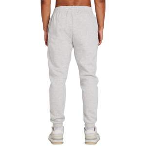 Pantalon de survêtement décontracté gris chiné pour homme, coupe décontractée, 80% coton molletonné, taille élastique, durable, à porter tous les jours, logo en relief, séchage rapide - Product Image 2