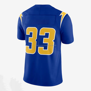 Vente en gros de maillots de football américain de haute qualité personnalisables respirant 100% polyester avec impression de logo personnalisé - Product Image 4