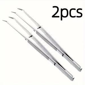 1/2 pièce Pince à ongles, Pince à coton dentaire, Pince de remplissage pour rouleaux de coton, Pince à épiler, Forceps, Manucure, Médical, Chirurgical - Product Image 4