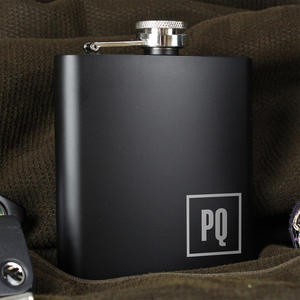 Wholesale Custom Logo 8oz Matte Black Hip Flask Stainless Steel Liquor Whiskey Alcohol Flask for Travel - Product Image 6
