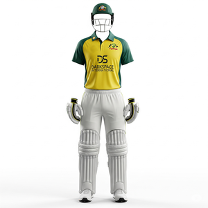 Conjunto de uniformes de cricket de servicio OEM y ODM para hombre 100% poliéster para entrenamiento deportivo de verano Venta en línea Calidad superior - Product Image 4