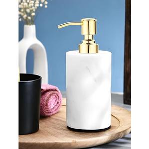 เครื่องจ่ายของเหลวและหินอ่อนสีเทาเครื่องจ่ายสบู่ล้างมือแชมพูสำหรับห้องน้ำห้องครัวเคาน์เตอร์ท็อปอุปกรณ์เสริม - Product Image 5