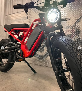 Bicicleta Eléctrica Urbana con Marco de Aleación de Aluminio, Motor Trasero de 48V 1500W, Llantas Gruesas de 20'' *4.0, Batería de Litio, Bicicleta para Nieve - Product Image 2