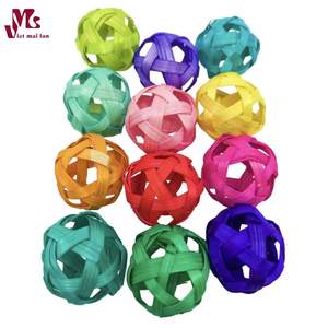 Juguete de paja de estrella de ratán tejido al por mayor, artesanías de mimbre, Bola de hierba de agua, juguete para mascotas, calabaza, tejido de agua, Bola de ratán, artesanía multicolor - Product Image 6