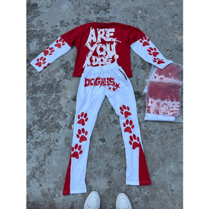 Wholesale Custom High Quality Men's Loose Oversized Blank Distressed Acid Wash <b>Waffle</b> Knit Double Layer Long Sleeve T-<b>shirt</b> - Product Image 6