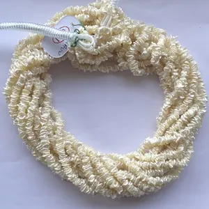 4 mm 6 mm 8 mm natürlicher weißer Süßwasserperlen-Stein glatte Chips perlenförmige Strähnen Großhandel Schmuckherstellung Versorgung Halskette Perle