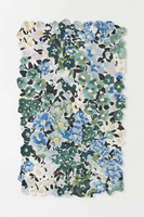 Tapis moderne tufté à la main Cassia laine viscose mélange en forme de fleur doux élégant tapis pour chambre salon décor à la maison