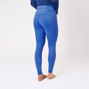 กางเกงขี่ม้าเอวสูงสีน้ำเงิน ผ้ายืดสแปนเด็กซ์ กระชับรูปทรง - Product Image 3