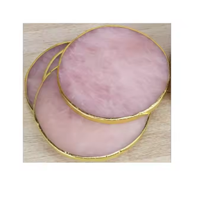 Sous-verres en pierre Sous-verres en résine et en pierre de style moderne Ensemble de 4 pièces avec poli pour une taille personnalisée par l'artisanat en croissant - Product Image 4