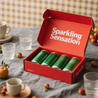 Boîte d'emballage de boisson en aluminium ondulé personnalisé pour le thé, les sodas, la bière, le jus, les canettes d'enveloppe et les compartiments d'expédition.